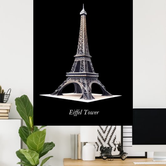 Eiffel Tower Paris Poster (Thuiskantoor)
