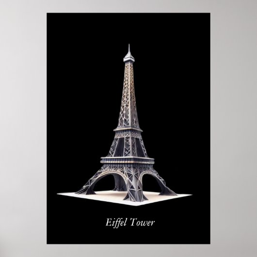 Eiffel Tower Paris Poster (Voorkant)