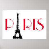 Eiffel Tower Paris Poster (Voorkant)