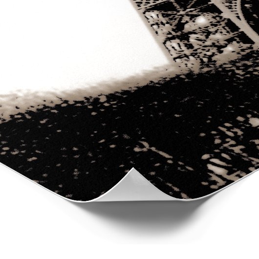 Eiffel Tower Paris Poster (Hoek)