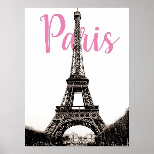 Eiffel Tower Paris Poster (Voorkant)