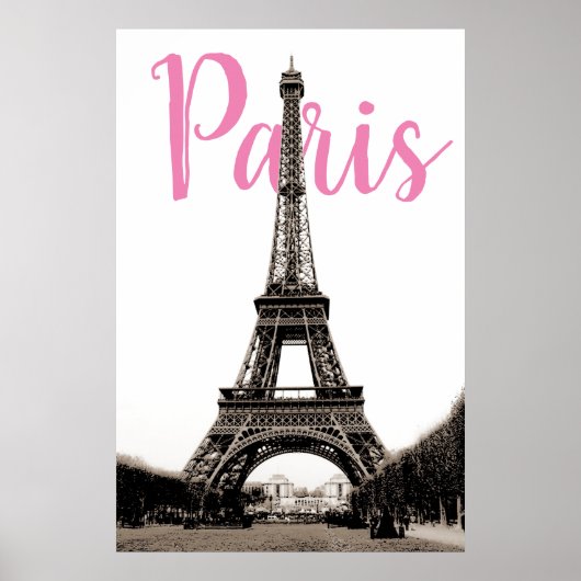 Eiffel Tower Paris Poster (Voorkant)