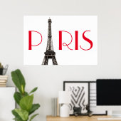 Eiffel Tower Paris Poster (Thuiskantoor)