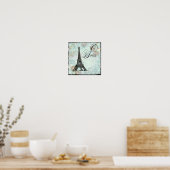 Eiffel Tower Paris Poster Print (Keuken)