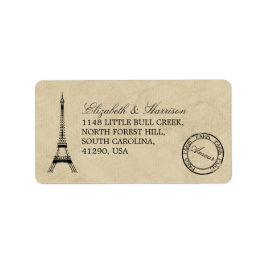  Eiffel Tower Paris Postmark Weddenschap Etiket