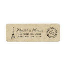  Eiffel Tower Paris Postmark Weddenschap Etiket