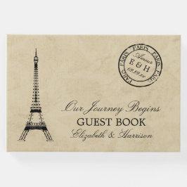  Eiffel Tower Paris Postmark Weddenschap Gastenboek