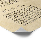 Eiffel Tower Paris Postmark Weddenschap Poster (Hoek)