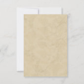 Eiffel Tower Paris Postmark Weddenschap RSVP Kaartje (Achterkant)