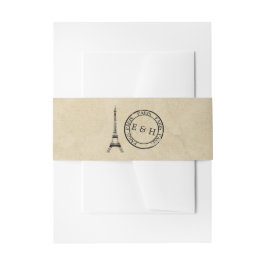  Eiffel Tower Paris Postmark Weddenschap Uitnodigingen Wikkel