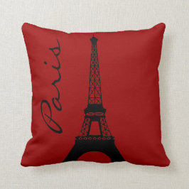 Eiffel Tower Paris Red Sierkussen