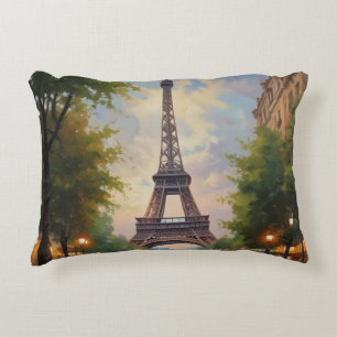 Eiffel Tower Paris Reis Retro Art Accent Kussen