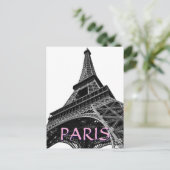Eiffel Tower Paris Reis Retro Art Briefkaart (Staand voorkant)