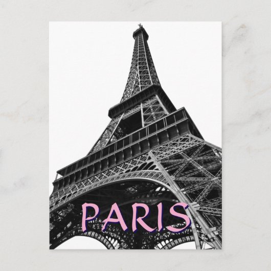 Eiffel Tower Paris Reis Retro Art Briefkaart (Voorkant)