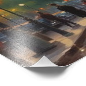 Eiffel Tower Paris Reis Retro Art Foto Afdruk (Hoek)