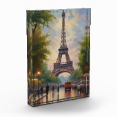 Eiffel Tower Paris Reis Retro Art Fotoblokken (Links)