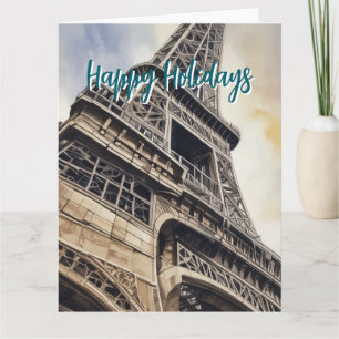 Eiffel Tower Paris Reis  Retro Art Kaart