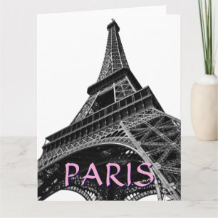 Eiffel Tower Paris Reis  Retro Art Kaart