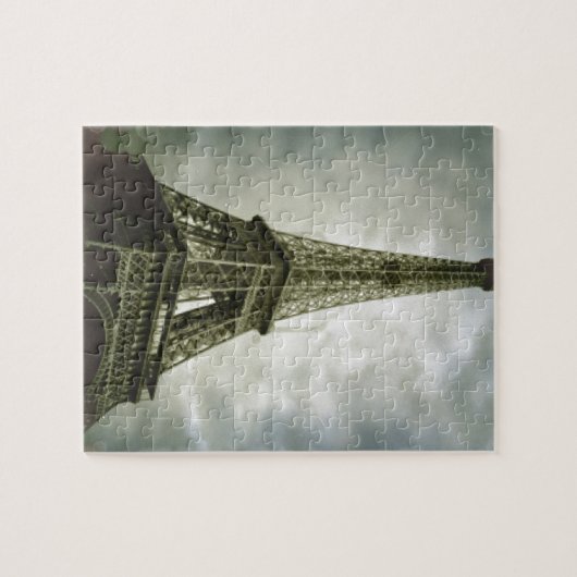 Eiffel Tower Paris Reis  Retro Art Legpuzzel (Horizontaal)