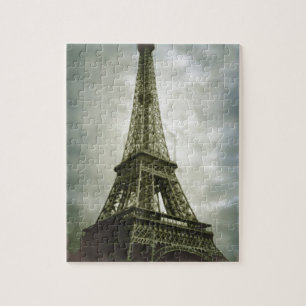 Eiffel Tower Paris Reis  Retro Art Legpuzzel