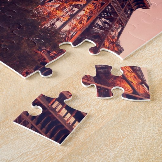 Eiffel Tower - Paris Retro Style - 11x14 - 252 pc' Legpuzzel (Zijkant)