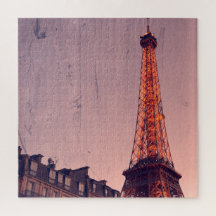 Eiffel Tower - Paris Retro Style - 20x20 - 676 pcs