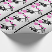 Eiffel Tower Paris romantisch Cadeaupapier (Hoek)