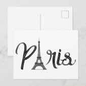 EIFFEL TOWER PARIS Small Briefkaart (Voorkant / Achterkant)