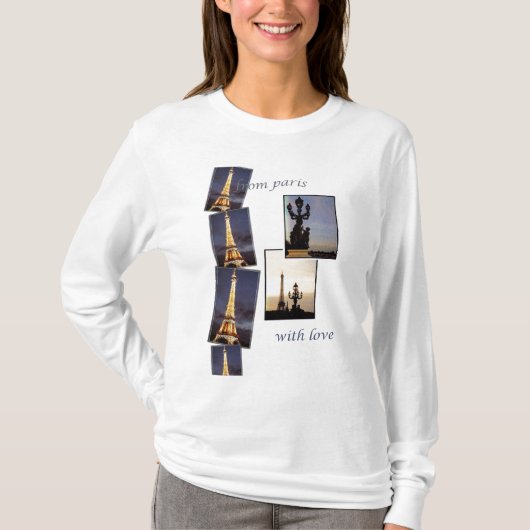 EIFFEL TOWER PARIS SOUVENIR T-SHIRT (Voorkant)