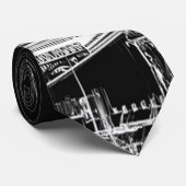 Eiffel Tower Paris Stropdas Cityscape-Mannen (Opgerold)