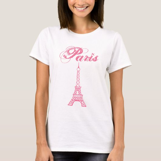 Eiffel Tower Paris T-Shirt (Voorkant)