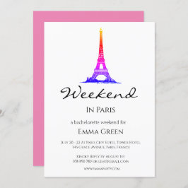 Eiffel Tower Paris | Uitnodiging Weekend Getaway