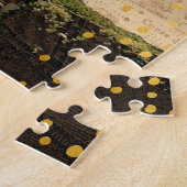 Eiffel Tower Paris Vintage Monogram Name Legpuzzel (Zijkant)