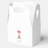 Eiffel Tower Paris Waterverf Bedankdoosjes (Geopend)