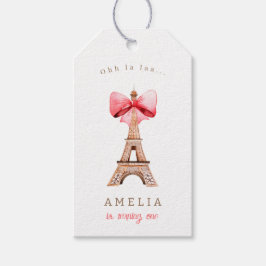 Eiffel Tower Paris Waterverf Cadeaulabel