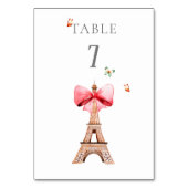 Eiffel Tower Paris Waterverf Kaart (Voorkant)