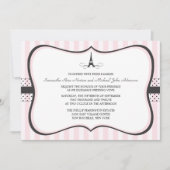 Eiffel Tower Paris Wedding Kaart (Voorkant)