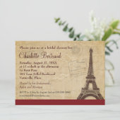 Eiffel Tower Parisian Vrijgezellenfeest Kaart (Staand voorkant)