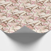 Eiffel Tower Pattern Cadeaupapier (Hoek)