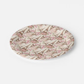 Eiffel Tower Pattern Papieren Bordje (Gekanteld)