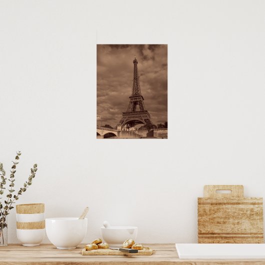 Eiffel Tower Picture Poster (Keuken)