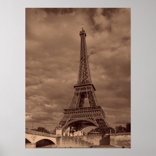 Eiffel Tower Picture Poster (Voorkant)