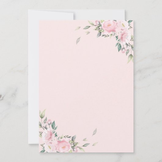 Eiffel Tower Pink Bow Flowers 30th Birthday Kaart (Achterkant)