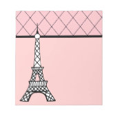 Eiffel Tower Pink Paris Notitieblok Gift (Voorkant)