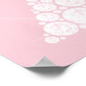 Eiffel Tower Pink White Swarovski Crystals Paris Poster (Hoek)