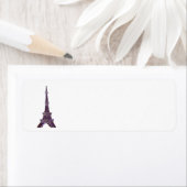 Eiffel Tower Pointillisme adresetiketten Etiket (Insitu)