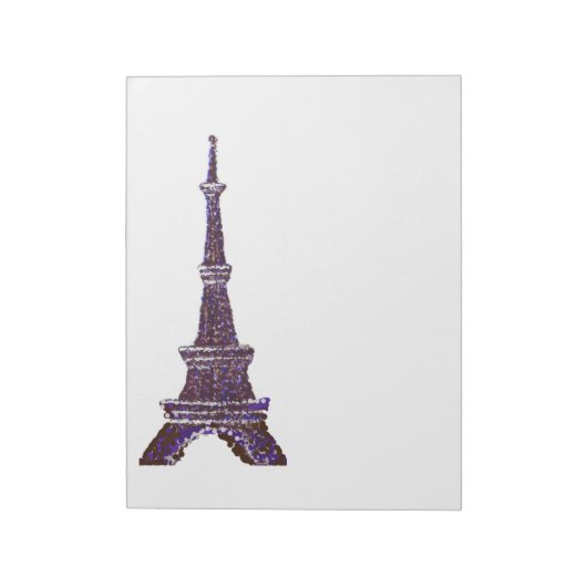Eiffel Tower Pointillisme Notitieblok (Linkerzijde)
