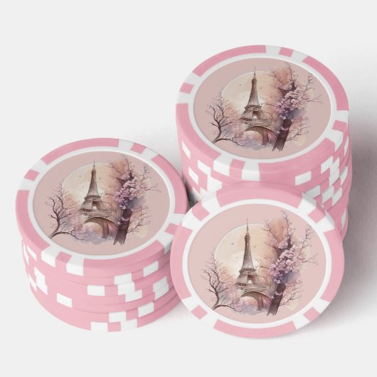  Eiffel Tower Poker Chip (Opstapeling)