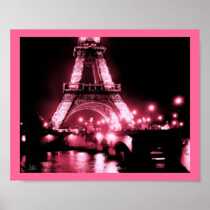 Eiffel Tower, Pont de Lena [Print] - dubbelroze, Poster