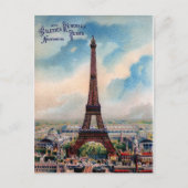 Eiffel Tower Post Card Parijs Briefkaart (Voorkant)